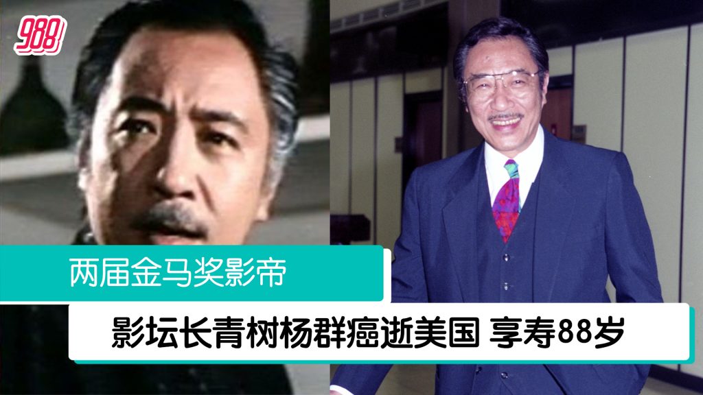 影坛长青树兼金马影帝杨群膀胱癌病逝 享寿88岁 – 988